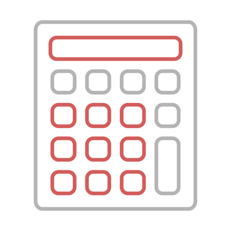 calculator math isolated icon vector illustration designicon vector illustration designのイラスト素材