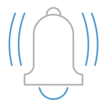 Bell flat icon. Alarm gradient style design, designed for web and app. Eps 10のイラスト素材