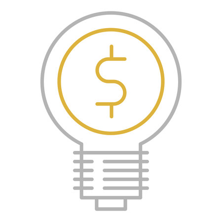 bulb light with money symbol vector illustration graphic design vector illustration graphic designのイラスト素材
