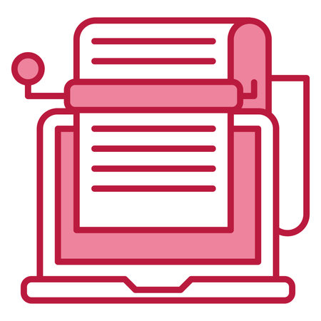 Typewriter flat icon. Typewriter gradient style design, designed for web and app. Eps 10のイラスト素材