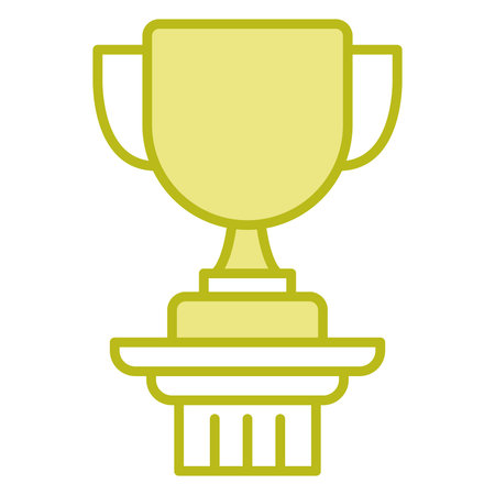 Trophy cup isolated icon vector illustration design,  flat style.のイラスト素材
