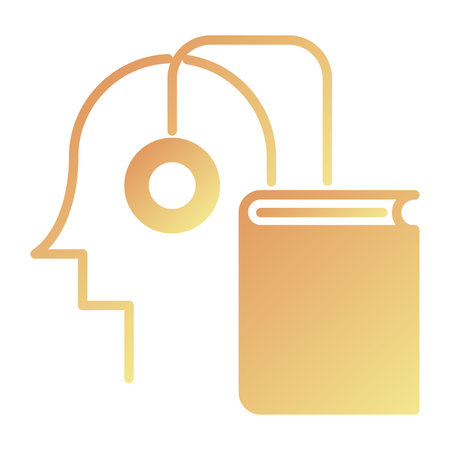 pupil with earphones and book isolated icon vector illustration designのイラスト素材