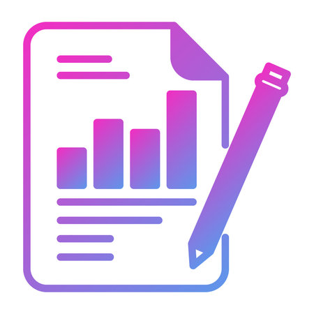 Report flat icon. Report gradient style design, designed for web and app. Eps 10のイラスト素材