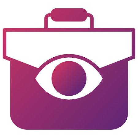 Briefcase flat icon. Bag gradient style design, designed for web and app. Eps 10のイラスト素材