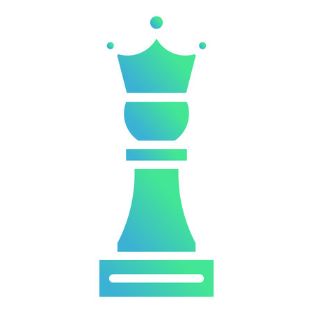 Chess king flat icon. Chess king gradient style design, designed for web and app. Eps 10のイラスト素材