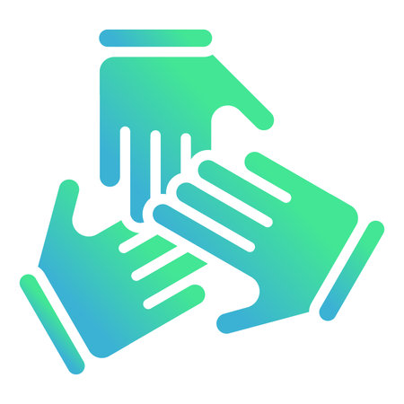 Handshake flat icon. Handshake gradient style design, designed for web and app. Eps 10のイラスト素材
