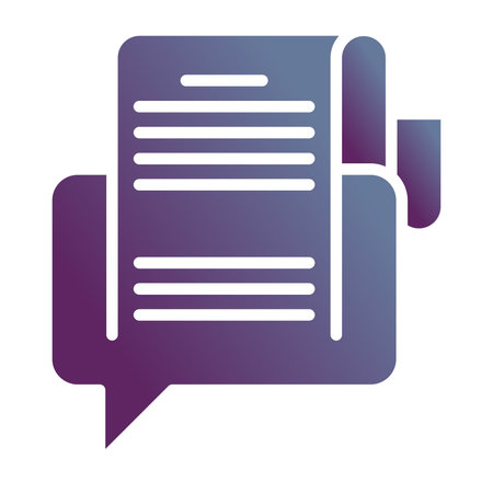 speech bubble message isolated icon vector illustration design  purple and purple gradientのイラスト素材