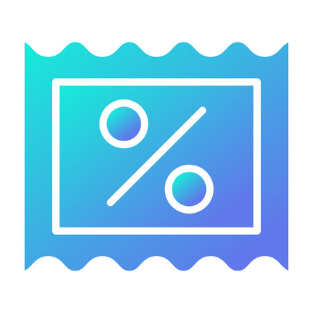 Discount coupon flat icon. Coupon gradient style design, designed for web and app. Eps 10のイラスト素材
