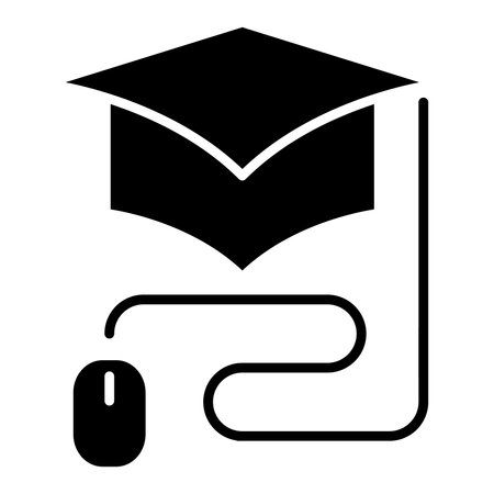 Online education icon. Simple illustration of online education vector icon for web design isolated on white backgroundのイラスト素材