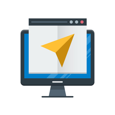 Computer icon vector isolated on white background for your web and mobile app designのイラスト素材