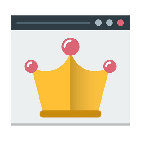 Crown icon. Flat illustration of crown vector icon for web designのイラスト素材