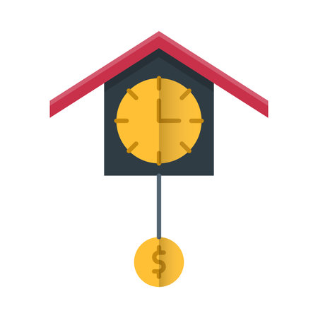 House with dollar sign icon, vector illustration. Flat design style.のイラスト素材