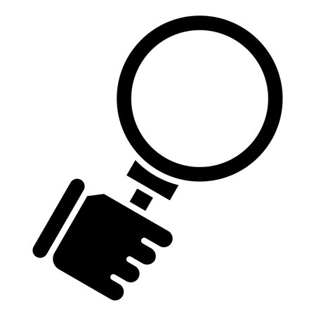 Search icon. Simple illustration of search vector icon for web design isolated on white backgroundのイラスト素材