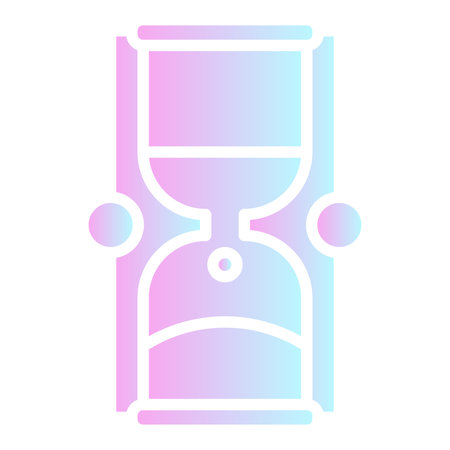 Hourglass flat icon. Sandglass gradient style design, designed for web and app. Eps 10のイラスト素材