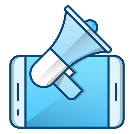 Megaphone icon. Flat illustration of megaphone icon for web designのイラスト素材