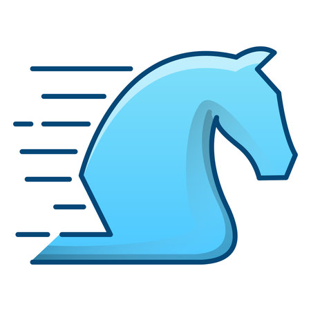 Horse icon. Flat illustration of horse vector icon for web designのイラスト素材