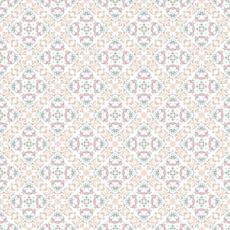 Seamless pattern with ornamental decorative elements. Vector illustration.