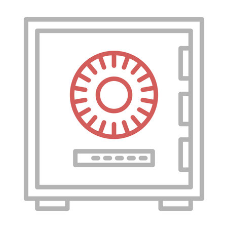 Bank safe flat icon. Safe vector illustration isolated on white. Bank safe gradient style design, designed for web and app. Eps 10.のイラスト素材