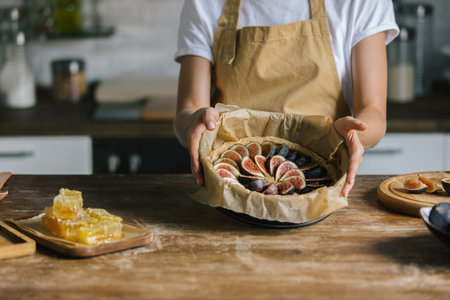 cropped shot woman holding baking