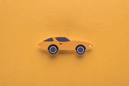 top view paper cut sports