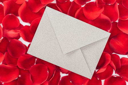 top view envelope copy space