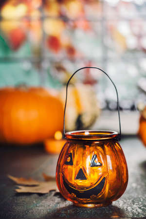 Halloween decoration. Warm and comfy autumn concept.の写真素材