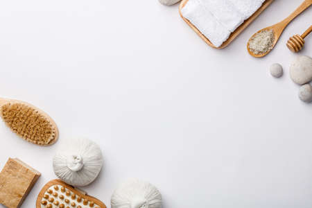 Spa accessories. Healthy lifestyle concept. Beauty, skin careの写真素材