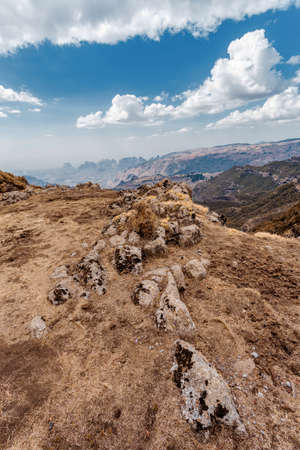 Semien or Simien Mountains, Ethiopiaの写真素材