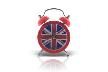 English alarm clockの写真素材