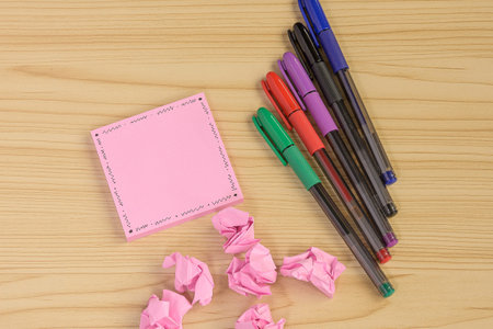 Multiple Assorted Collection Office Stationery Photo With Pens Pencils Notepads Notebook Ruler...