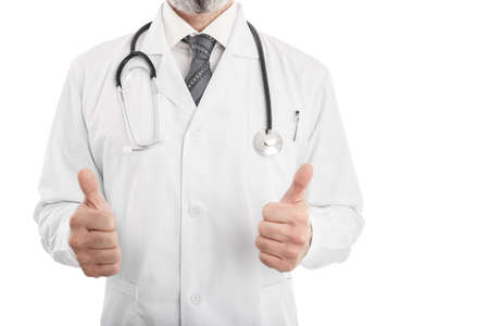 Doctor with thumbs upの写真素材