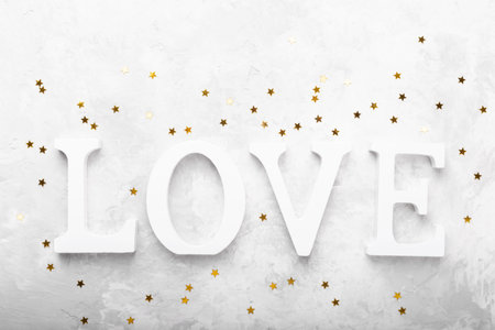 Wooden letters word Love