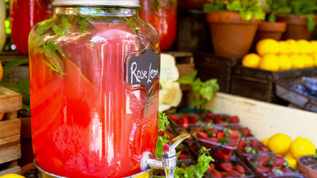 Fresh home made fruit juicesの写真素材