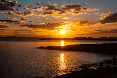 Sunset over Botany Bayの写真素材
