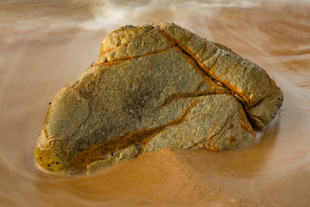 rocky coastline rock vietnamの写真素材