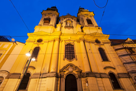 St. Michael Church in Linz. Linz, Upper Austria, Austria.の写真素材