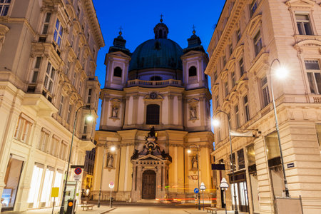 St. Peter's Church in Vienna. Vienna, Austria.の写真素材
