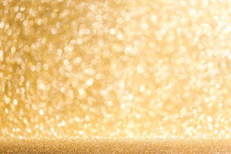 Lights on golden background beautiful holiday abdstrcat shiny lightsの写真素材