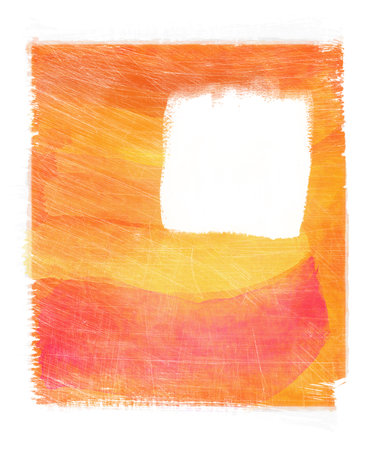 Orange abstract watercolor backgroundの写真素材