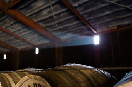 Wooden beer barrel
