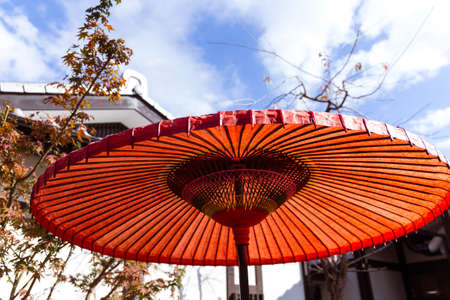 Red umbrellaの写真素材