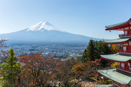 Mount Fuji and Chureito Pagoda
