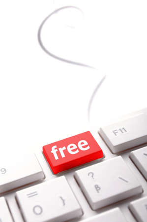 free button or key on keyboard showing sale conceptの写真素材