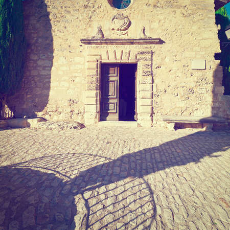 Medieval Church in the French City, Instagram Effectの写真素材