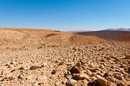 Rocky Hills of the Negev Desert in Israelの写真素材