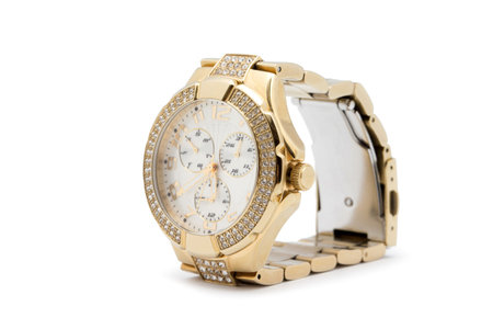 Watch isolated on white backgroundの写真素材