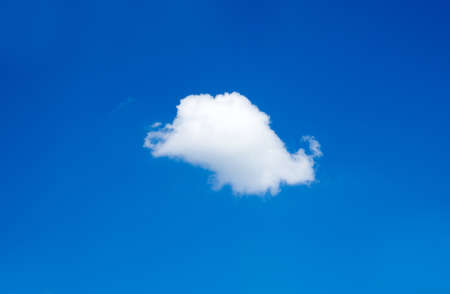 blue sky with cloud closeupの写真素材