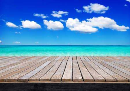 beautiful beach and tropical seaの写真素材