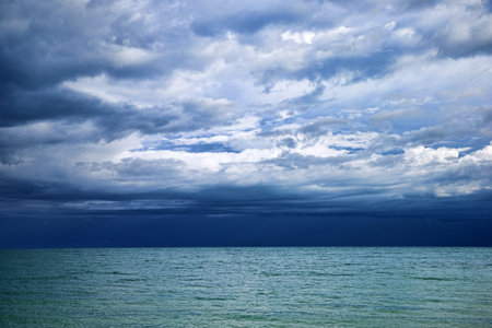 tropical sea under the blue sky
