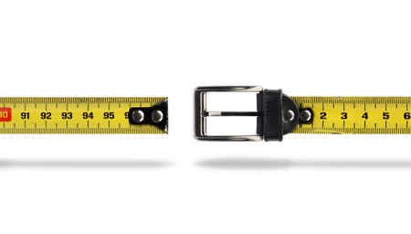 Tape measure buckle belt for weight loss waist girth measurement